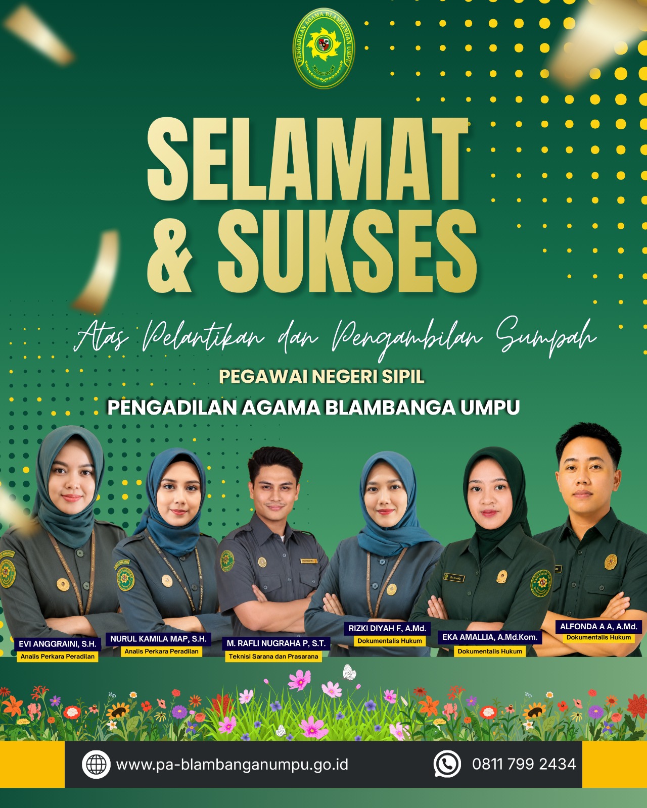 Selamat atas Pelantikan PNS PA Blambangan Umpu TA 2026