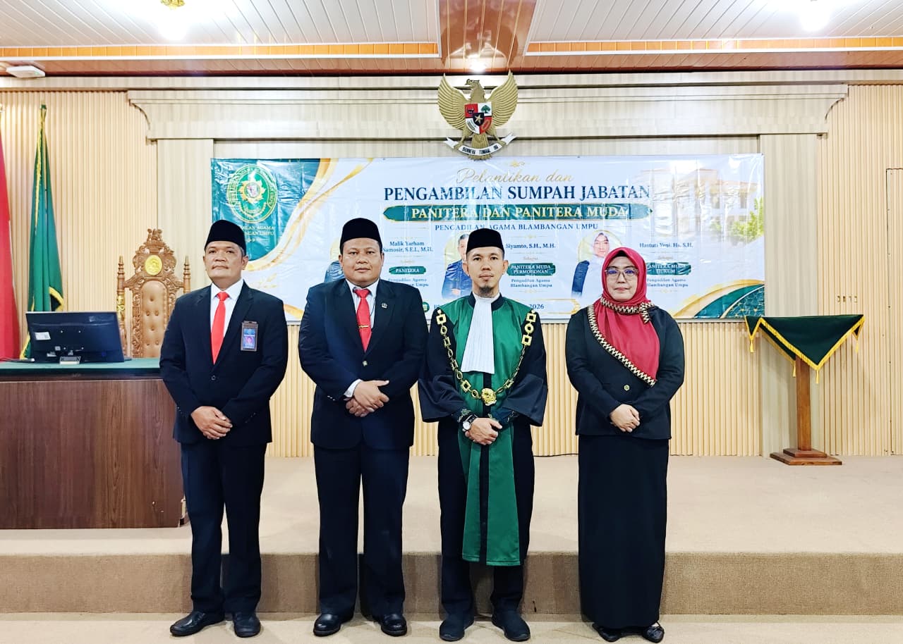 Penyegaran Organisasi, Ketua PA Blambangan Umpu Lantik Panitera dan Panitera Muda